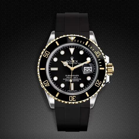 submariner bracelet caoutchouc|Best rubber straps for the Rolex Submariner on the market.